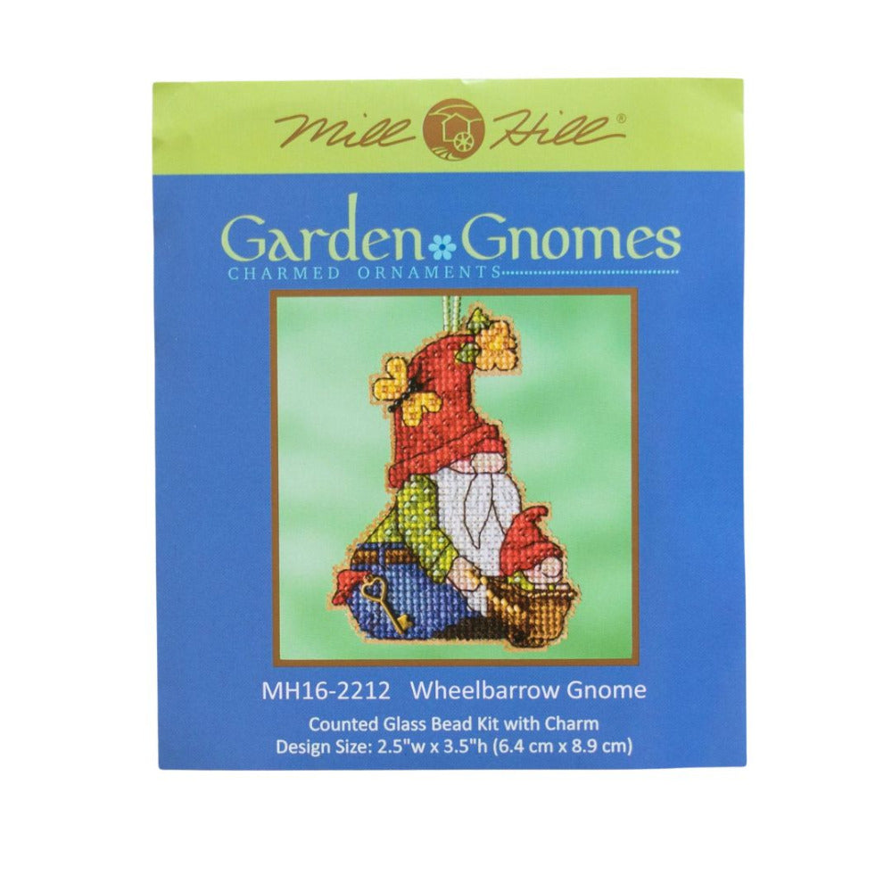 Mill Hill MH16-2212 Wheelbarrow Gnome Counted Cross Stitch Kit