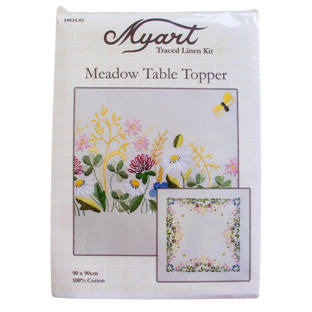 Myart Meadow Table Topper Embroidery Kit