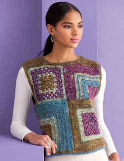 Noro Magazine 23rd Edition design 10 Four Squared crocheted tank