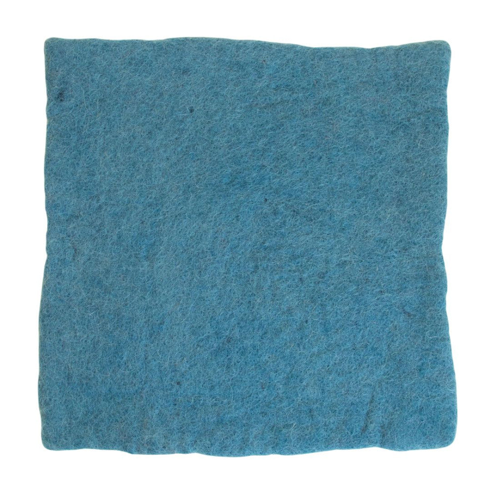 Nepalese Handmade Felt 17 Dark Teal Blue