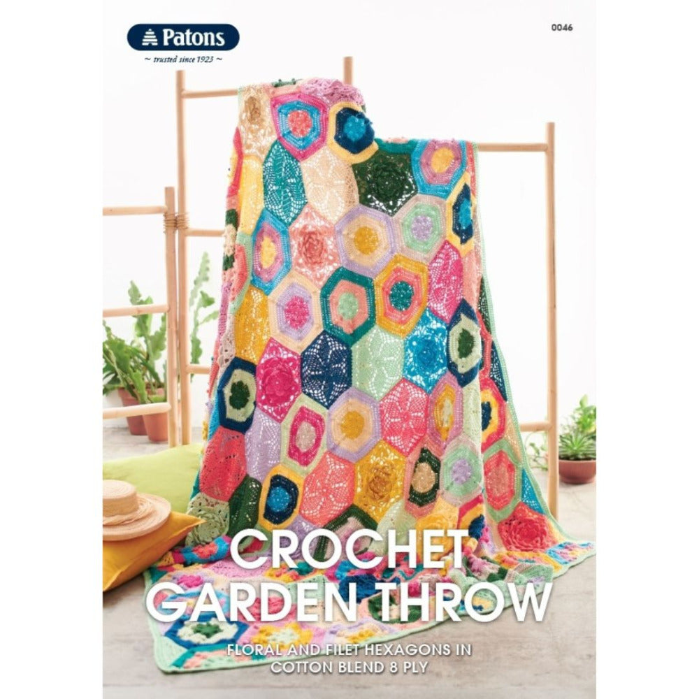 Patons Crochet Garden Throw