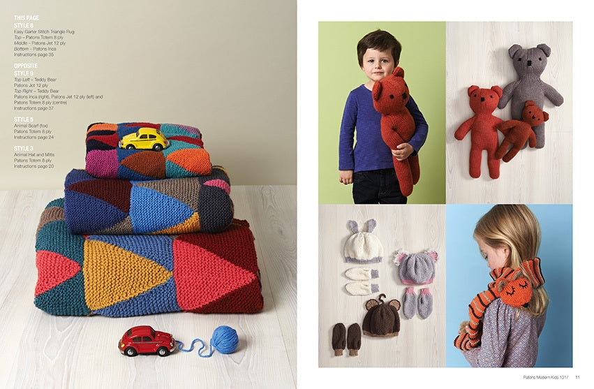 Patons Hand Knits for Modern Kids in 8 and 12 Ply Yarn