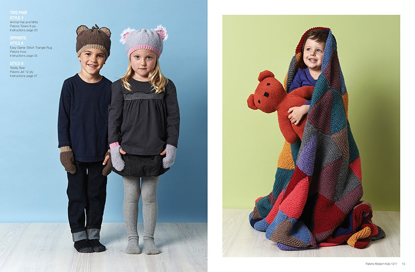 Patons Hand Knits for Modern Kids in 8 and 12 Ply Yarn