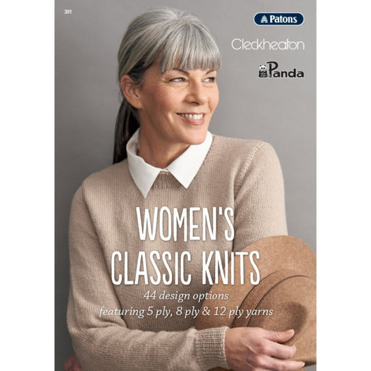 Women's Classic Knits featuring 5, 8 and 12 ply Yarn