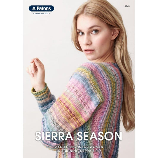 Patons Sierra Season Womens' 8 Ply Knitting Leaflet