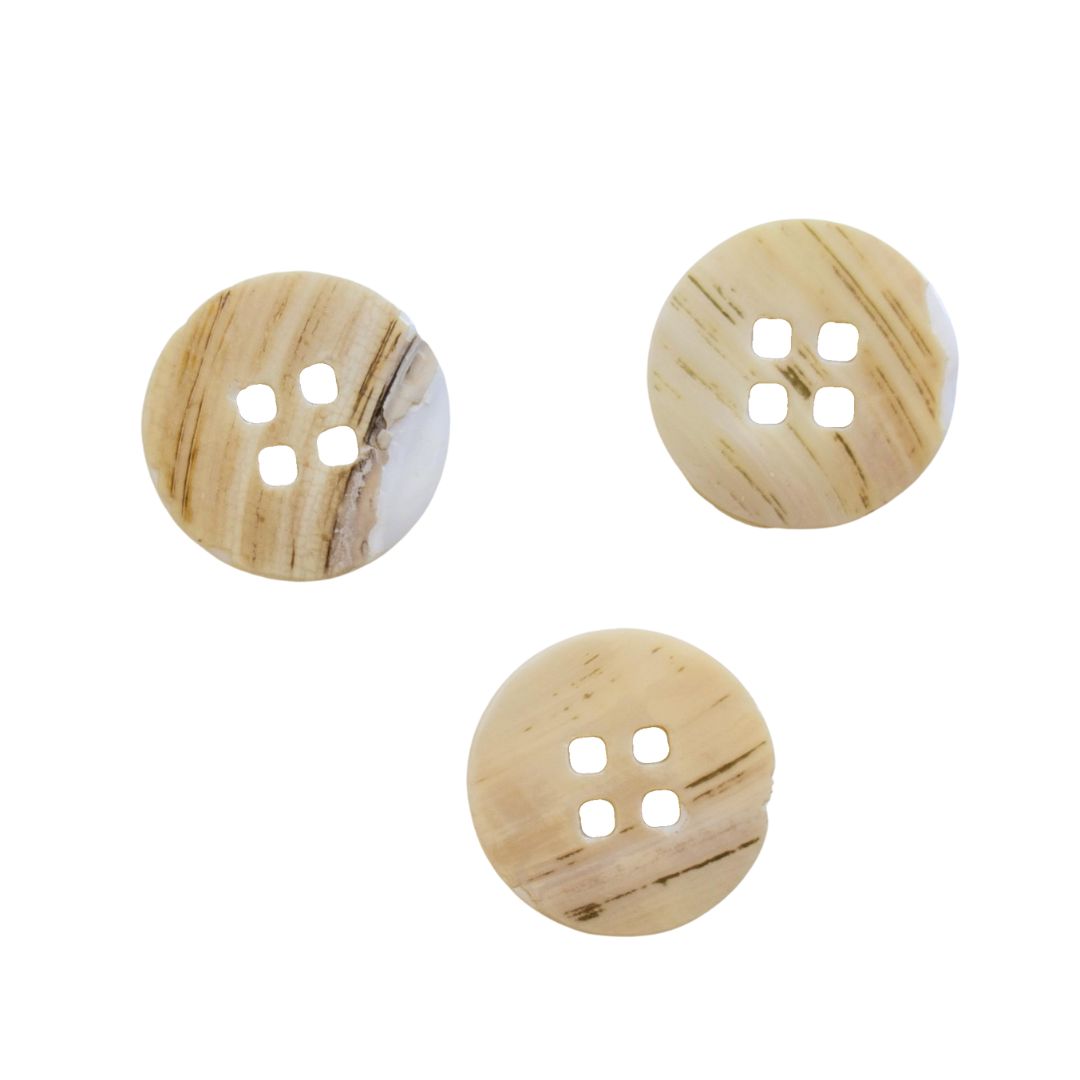 Round Shell Four-Square-Hole Button 30mm