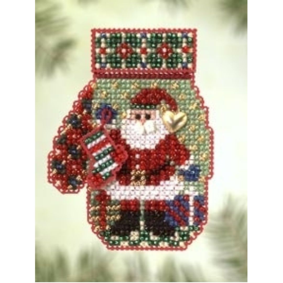 Mill Hill MHCM51 Santa's Night Charmed Mitten Cross Stitch Kit