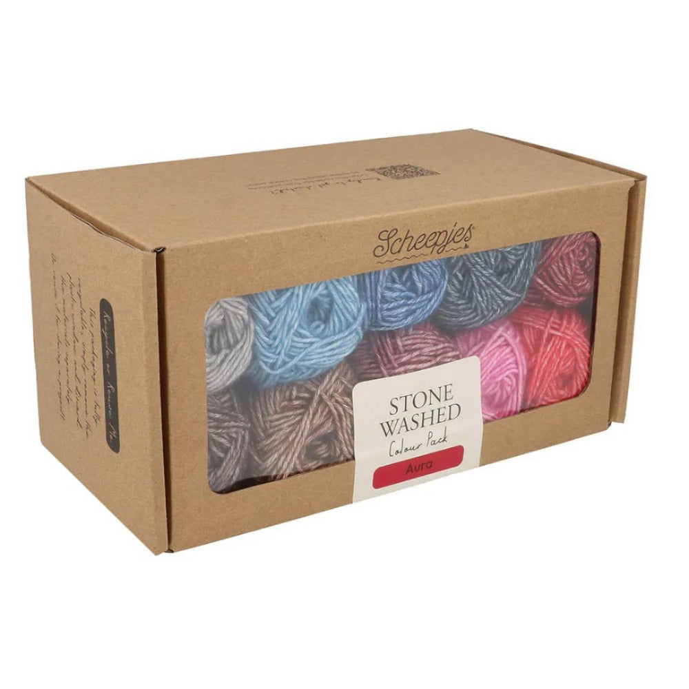 Scheepjes Stone Washed Colour Pack - "Aura"