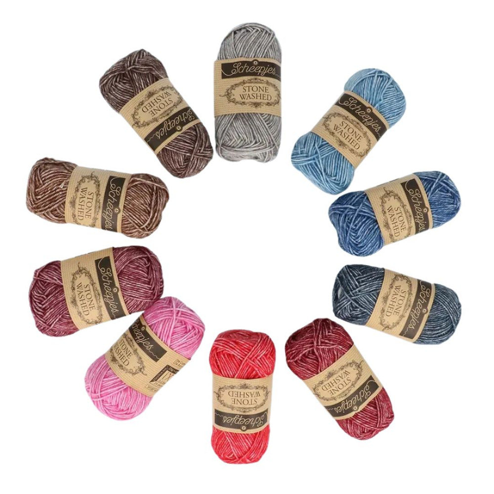 Scheepjes Stone Washed Colour Pack - "Aura"