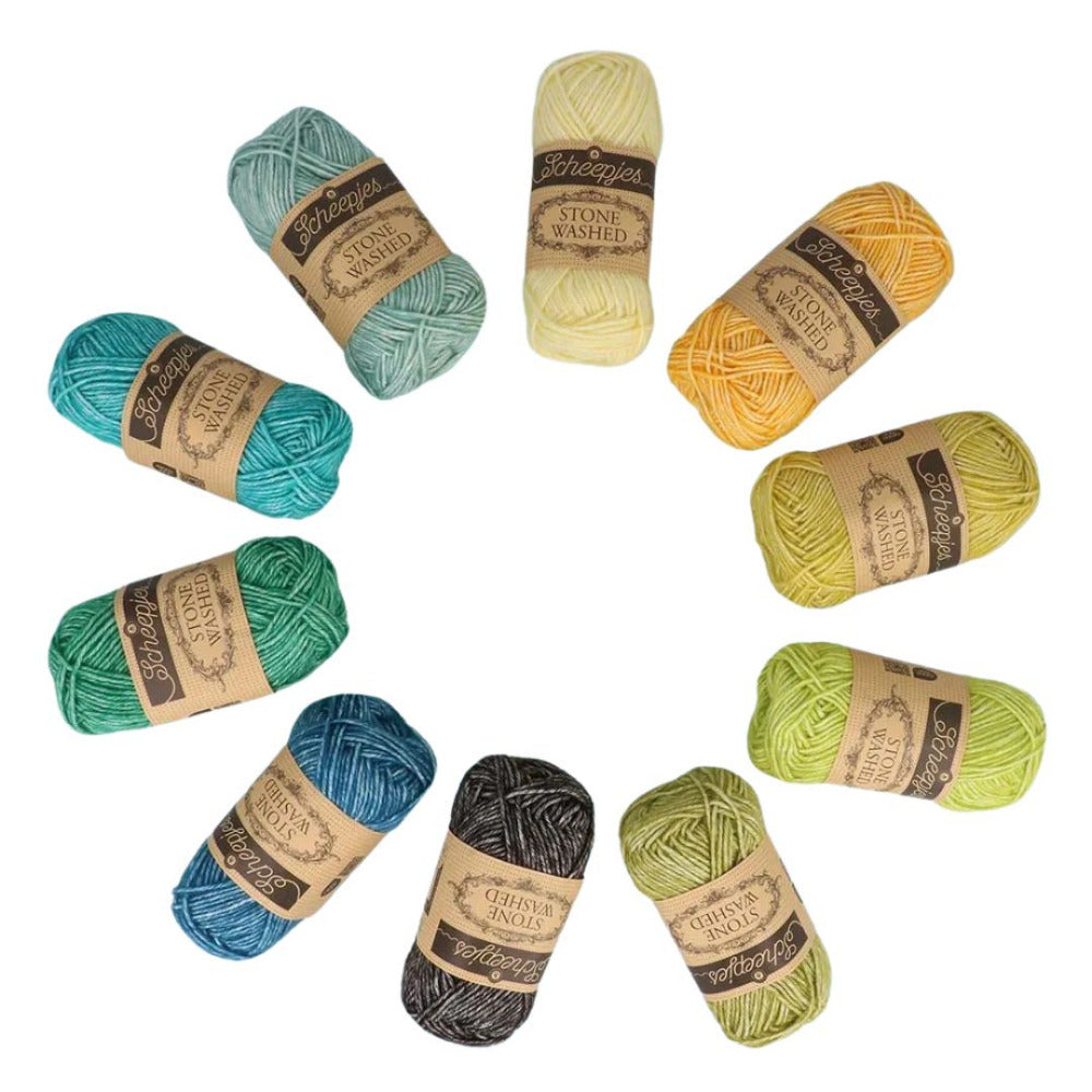 Scheepjes Stone Washed Colour Pack - "Grounding"