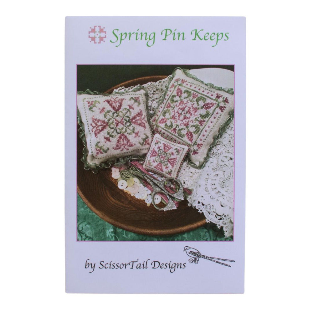 Scissor Tail Designs "Spring Pin Keeps" Cross Stitch Pattern