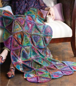 Timeless Noro: Crochet, Granny Quilt Afghan