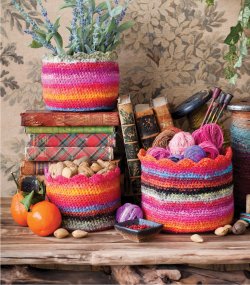 Timeless Noro: Crochet, Crochet Nesting Bowls