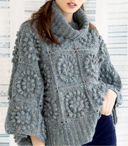 Timeless Noro: Crochet, Lotus Poncho Jumper