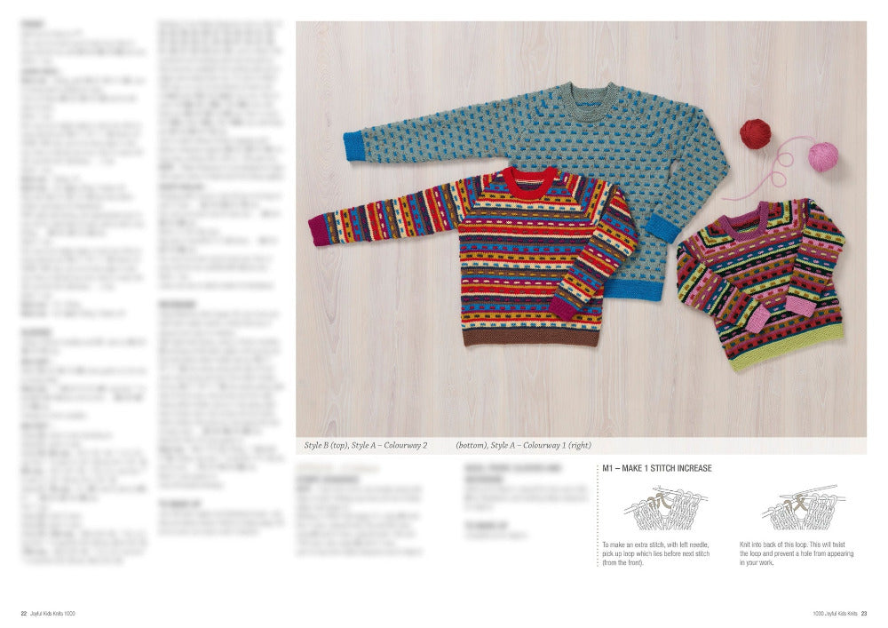 Joyful Kids Knits, 9 Colourful 8 ply Knitting Patterns