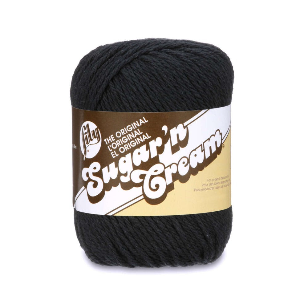 Lily Sugar 'n Cream 10 Ply Solids Black