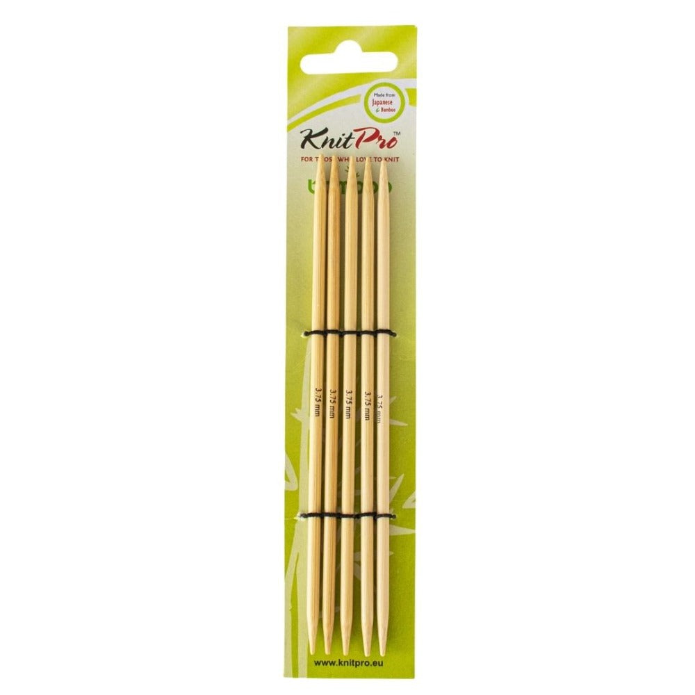 KnitPro Bamboo Double Pointed Knitting Needles 3.75mm/15cm