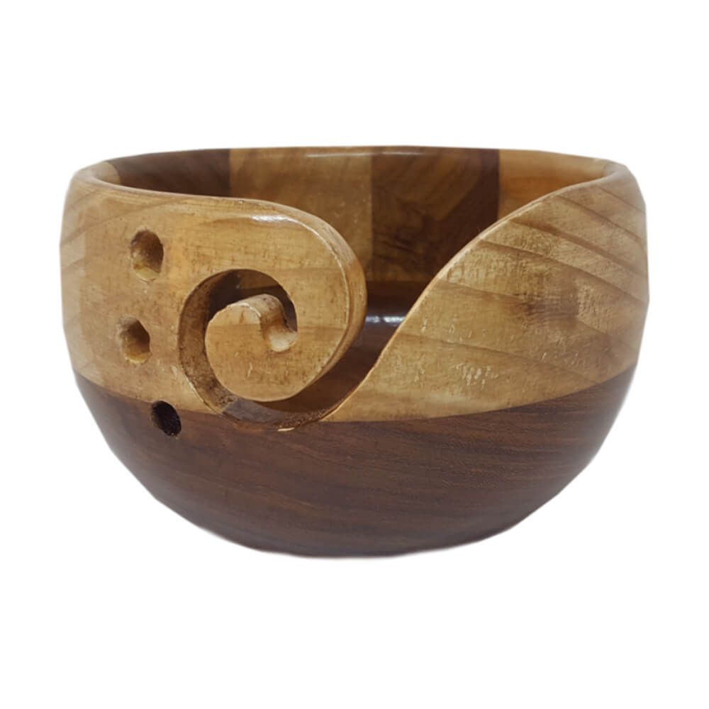 Scheepjes 78563 Yarn Bowl, Multi Wood