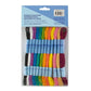 Threadship Pack of 12 Skeins of Stranded Cotton Threads plus Kumihimo Disk-Bright Pastel