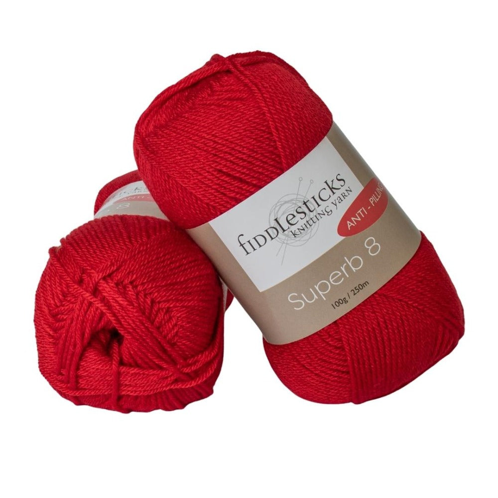 Fiddlesticks Superb 8 Ply 70006 Rich Red