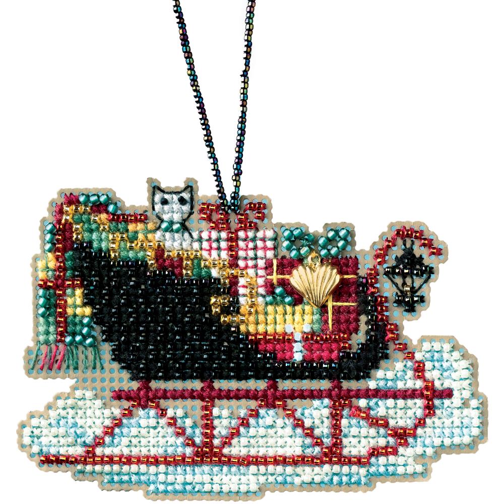 Mill Hill MH16-1732 Vintage Sleigh Counted Cross Stitch Kit