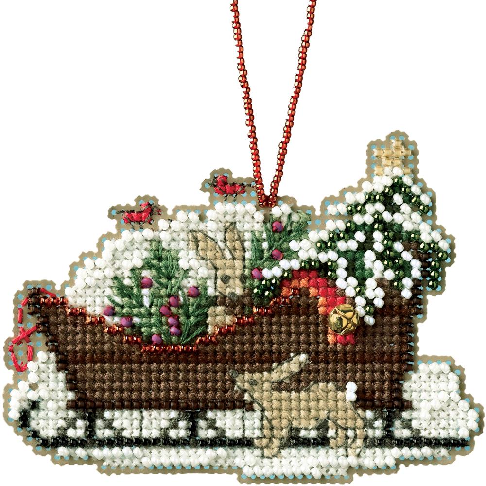 Mill Hill MH16-1735 Woodland Sleigh Counted Cross Stitch Kit