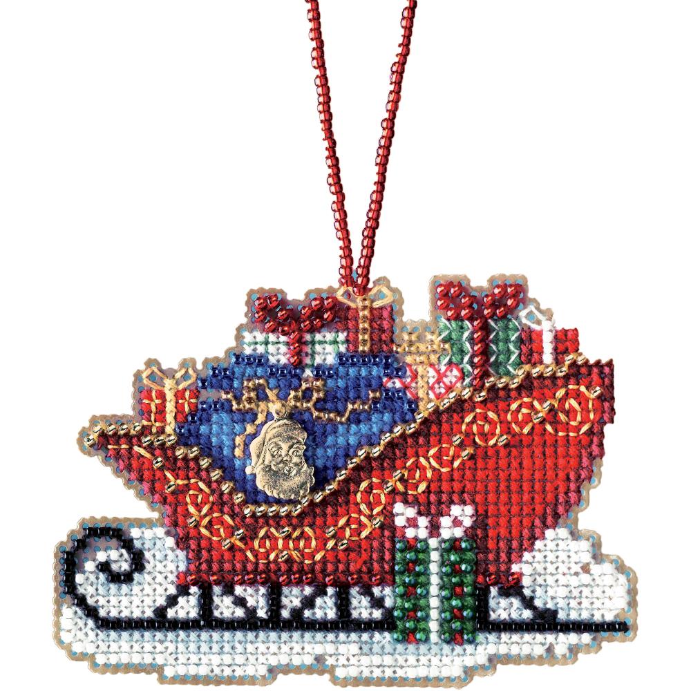 Mill Hill MH16-1736 Traditional Sleigh Counted Cross Stitch Kit