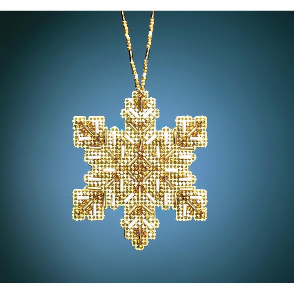 Mill Hill MH21-2012 Golden Snowflake Counted Cross Stitch Kit