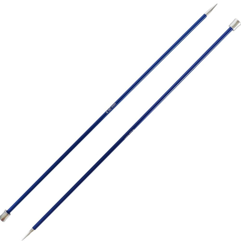 KnitPro Zing Aluminium Single Point Straight Knitting Needles 4.0mm/25cm