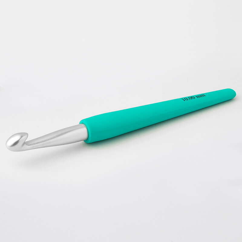 KnitPro Waves Aluminium Crochet Hook 10.00mm